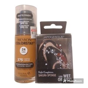 4/$20 Makeup Bundle-Revlon Colorstay Foundation and Japonesque Sakura Sp…